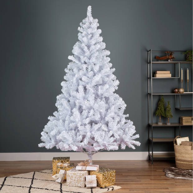 Witte Kerst kunstboom Imperial Pine 210 cm - Kunstkerstboom