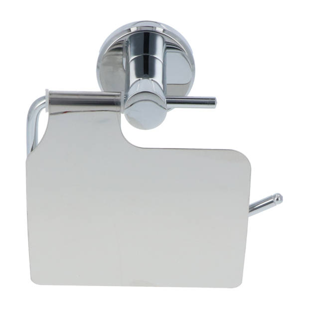 4bathroomz® Oslo Toiletrolhouder met Klep - WC rolhouder - Chroom