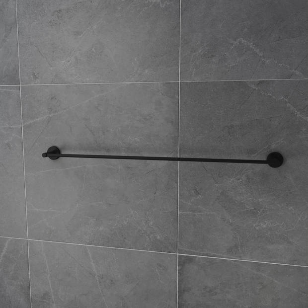 4bathroomz® Oslo wand handdoekhouder 80cm - Zwart