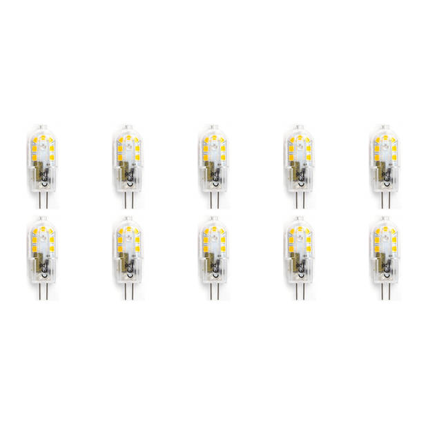 LED Lamp 10 Pack - Aigi - G4 Fitting - 2W - Warm Wit 3000K Vervangt 20W