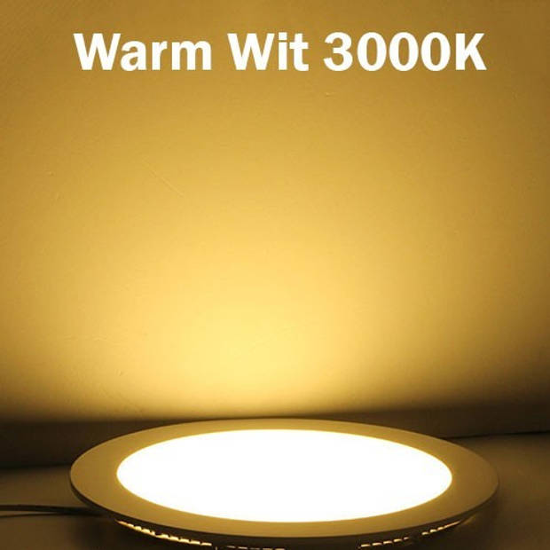 LED Downlight - Opbouw Rond 12W - Warm Wit 3000K - Mat Wit Aluminium - Ø170mm