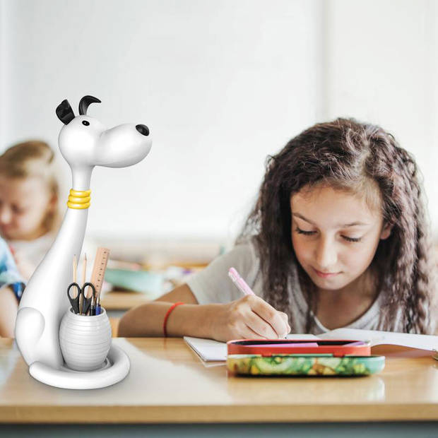 LED Kinder Nachtlamp - Tafellamp - Hond - Aanpasbare Kleur - Wit - Touch - Dimbaar