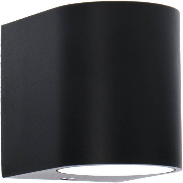LED Tuinverlichting - Buitenlamp - Prixa Hoptron - GU10 Fitting - Rond - Mat Zwart - Aluminium