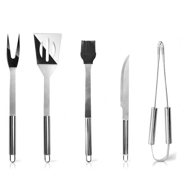 BBQ Gereedschap SET - 6 Delig in Koffer - Barbecue - BBQ - Grill -