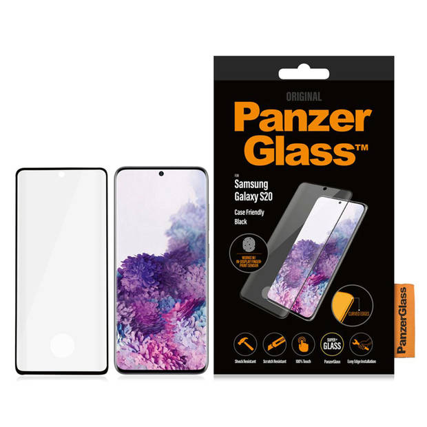 PanzerGlass Case Friendly Screenprotector voor de Samsung Galaxy S20