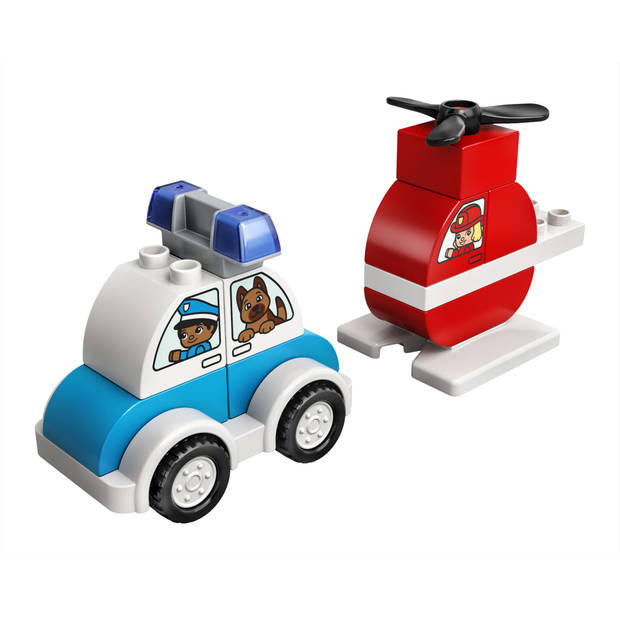 Lego Duplo My First brandweer helikopter & politie auto 10957