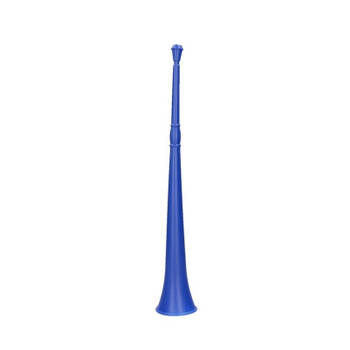 Blauwe vuvuzela grote blaastoeter 48 cm - Speelgoedinstrumenten