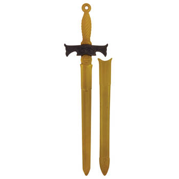 Middeleeuws ridder verkleed zwaard brons 66 cm - Verkleedattributen