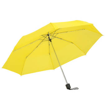 Kleine uitvouwbare paraplu geel 96 cm - Paraplu's