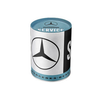 1x Mercedes-Benz spaarpot zwart 14 x 11 cm - Spaarpotten