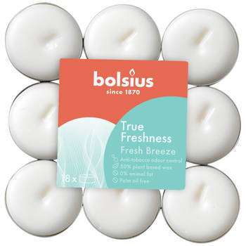 Bolsius geurtheelichten True Freshness Fresh Breeze 18 stuks