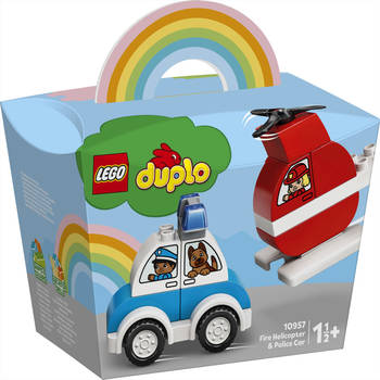 Lego Duplo My First brandweer helikopter & politie auto 10957