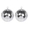 Kerstversiering/kerstdecoratie zilveren decoratie disco kerstballen 12 cm - Kerstbal