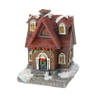 1x Verlichte color changing kerstdorp huisjes/kersthuisjes 13 cm - Kerstdorpen