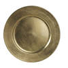 Othmar Decorations Kaarsenbord - goud glimmend - D33 cm - kunststof - Kaarsenplateaus