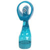 1x Watersproeier strand ventilator turquoise/blauw/groen 28 cm - Ventilatoren