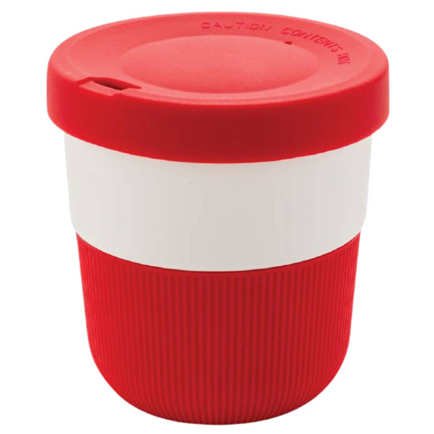 Proficiat pint verdediging XD Collection koffiebeker to go 8,6 cm plantaardig rood | Blokker