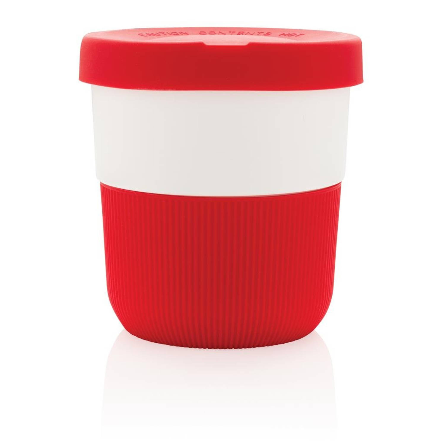 jam Coöperatie herhaling XD Collection koffiebeker to go 8,6 cm plantaardig rood | Blokker