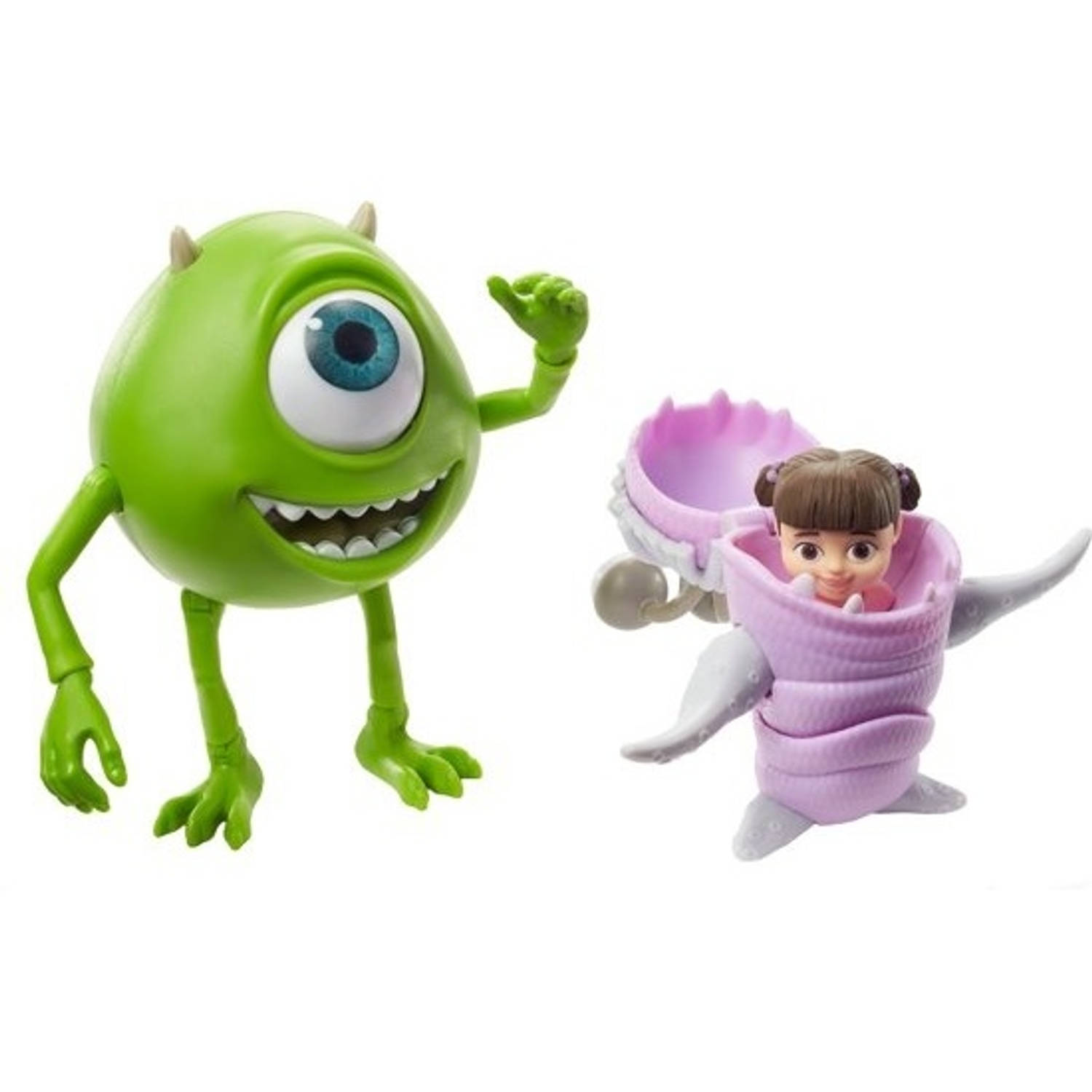 Mattel Speelfiguren Pixar Mike & Boo Groen/roze 10 Cm
