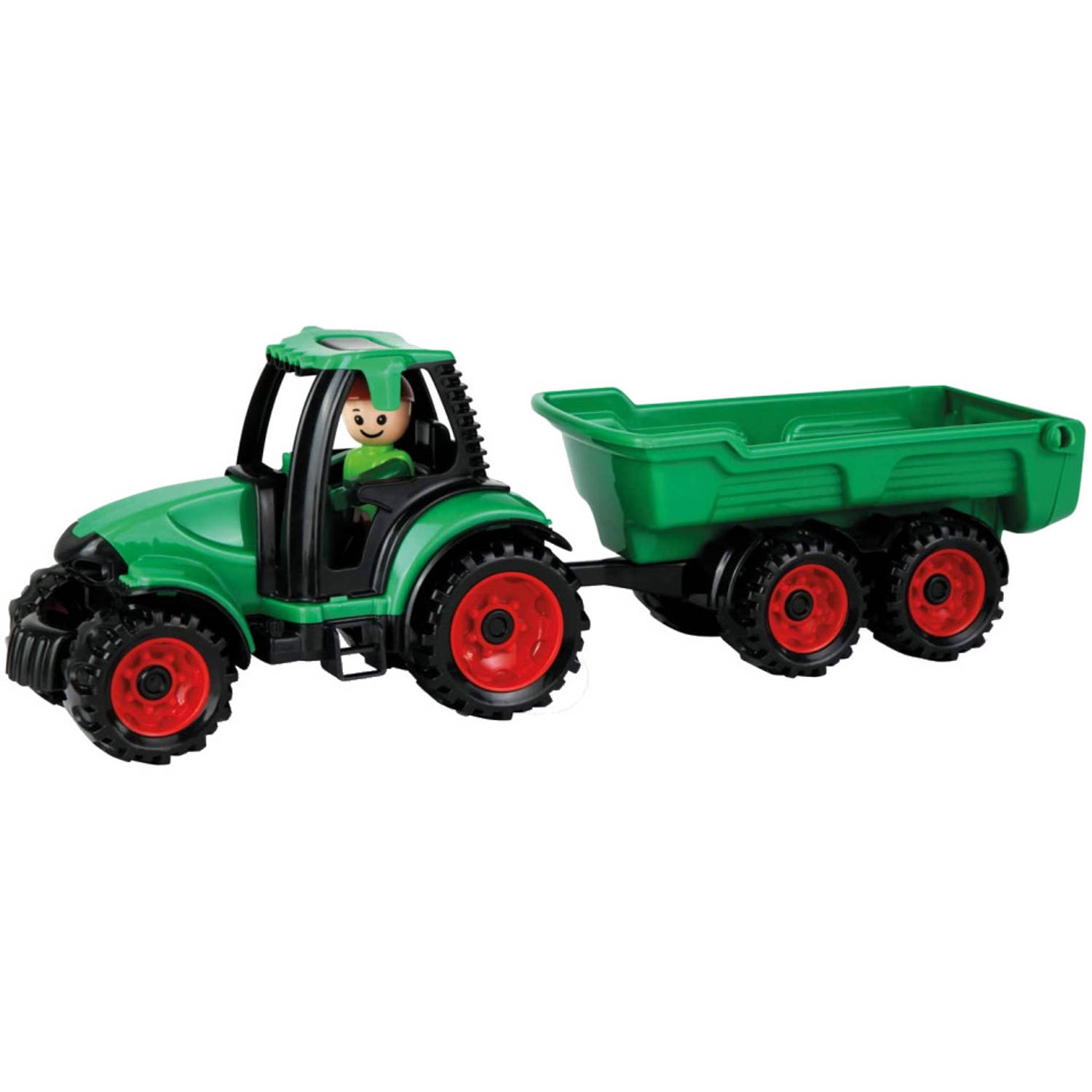 Lena tractor Truckies jongens 36,5 x 10,5 cm groen/rood