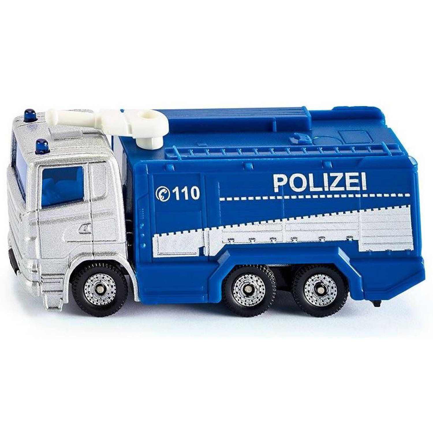 Siku Scania Polizei waterkanon vrachtwagen 8,4 cm blauw (1079)