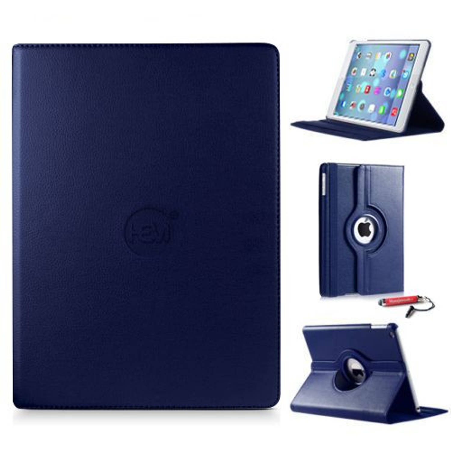 iPad Pro 12,9 inch 2018 - HEM Cover Donker Blauw met uitschuifbare Hoesjesweb stylus - Ipad hoes, Tablethoes
