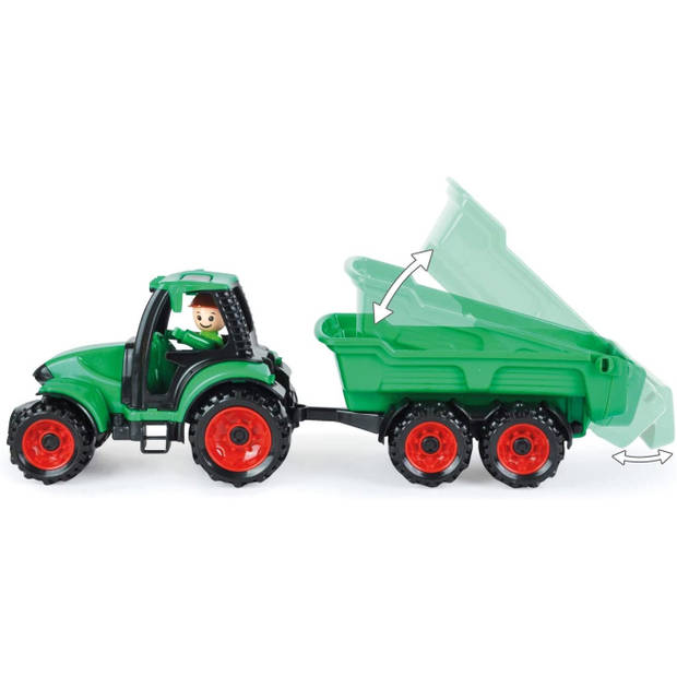 Lena tractor Truckies jongens 36,5 x 10,5 cm groen/rood