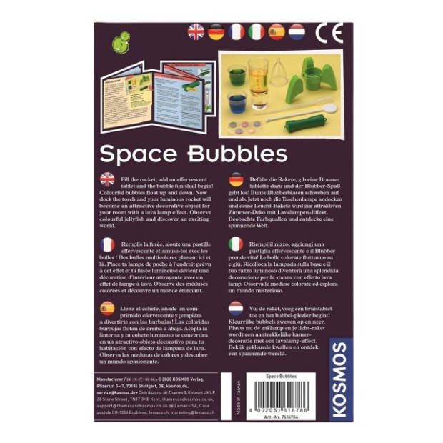 Kosmos ruimteset Space Bubbles junior 5,5 x 13 x 21 cm groen