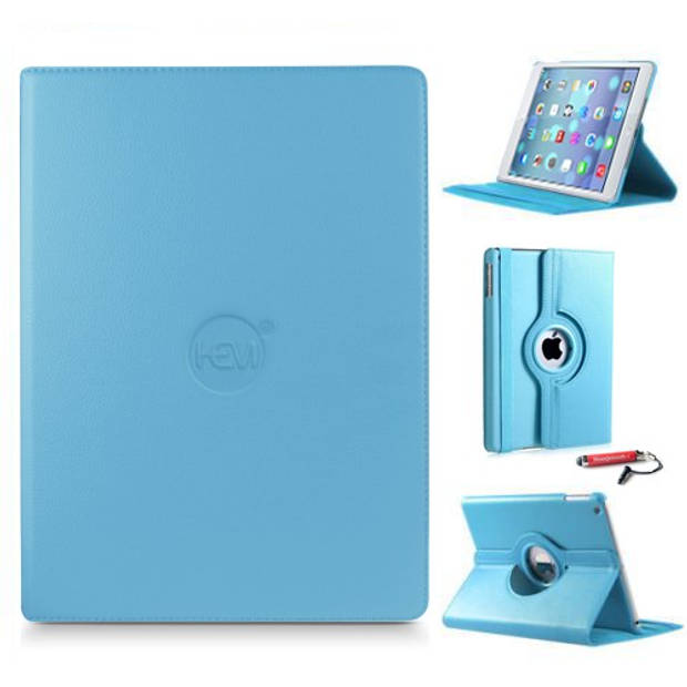HEM iPad Hoes geschikt voor iPad Mini 5 - Lichtblauw - Inclusief Hoesjesweb Stylus Pen - Ipad hoes, Tablethoes