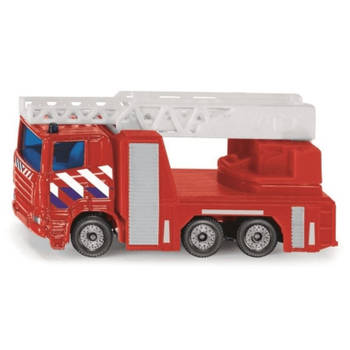 Siku Scania R380 brandweer ladderwagen 8,4 cm staal rood (1014)