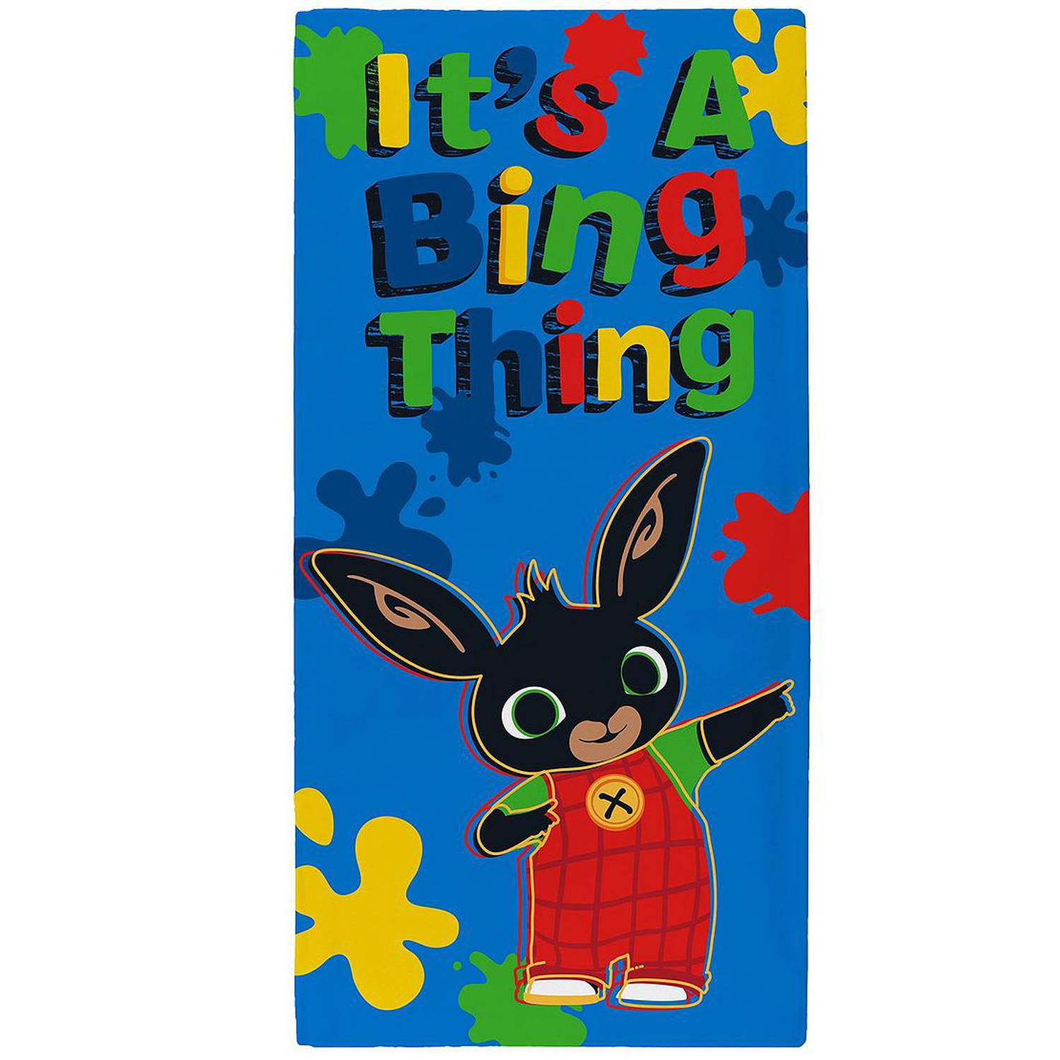 Bing Bunny Strandlaken Bing Thing - 70 x 140 cm - Blauw