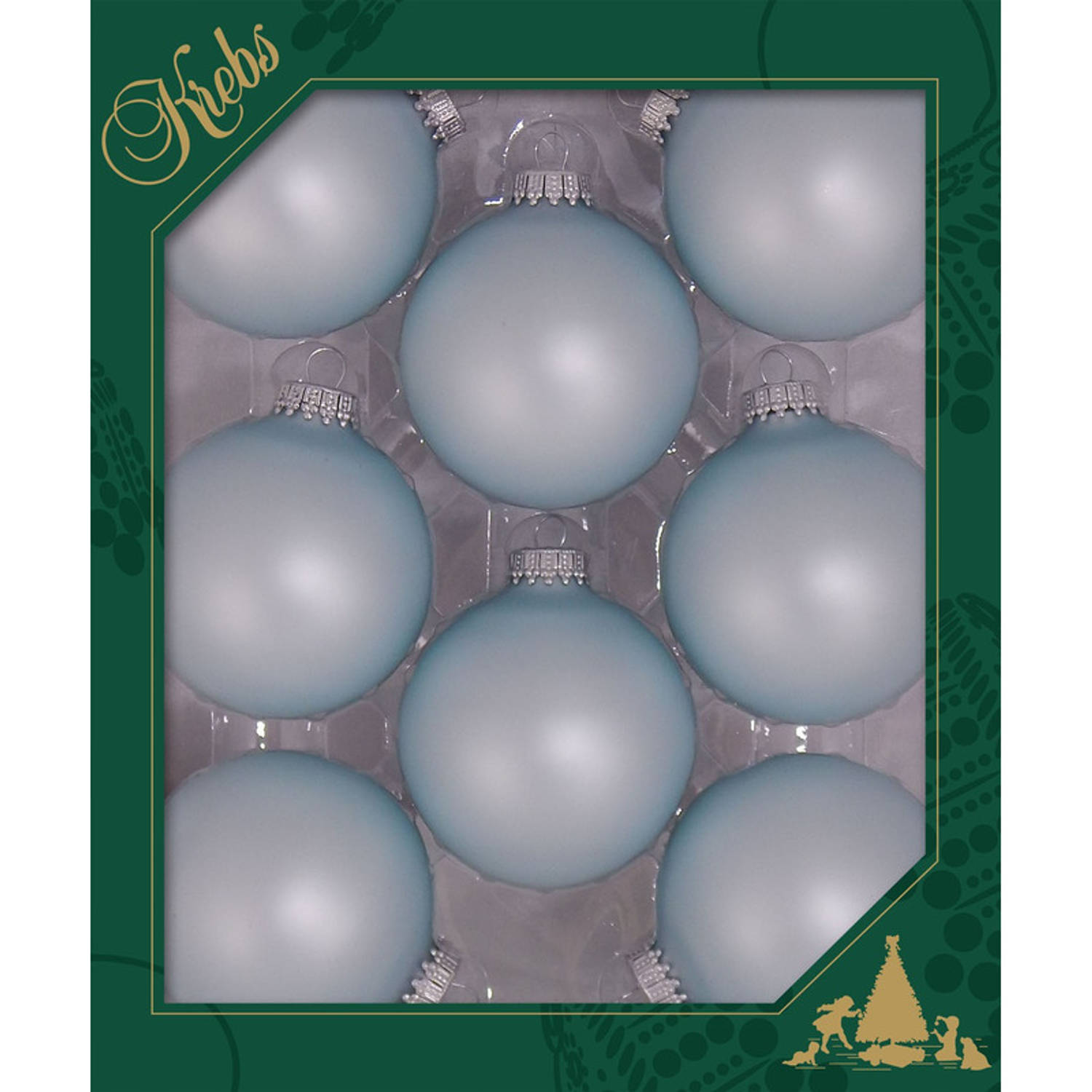 8x Misty Aqua Blauwe Velvet Glazen Kerstballen Mat 7 Cm Kerstboomversiering Kerstversiering-kerstdec