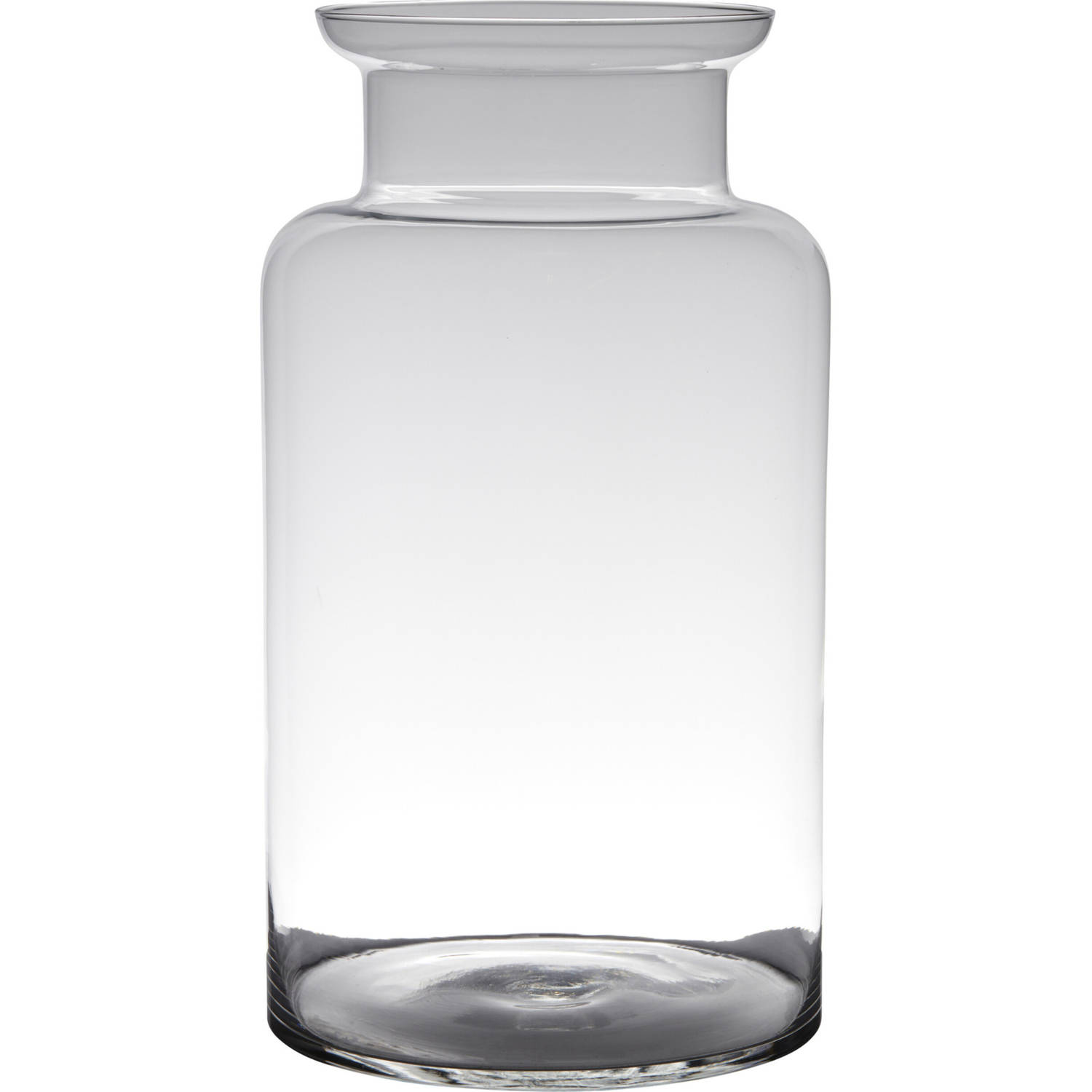 Transparante Luxe Grote Stijlvolle Melkbus Vaas-vazen Van Glas 55 X 21 Cm Bloemen-boeketten Vaas Voo