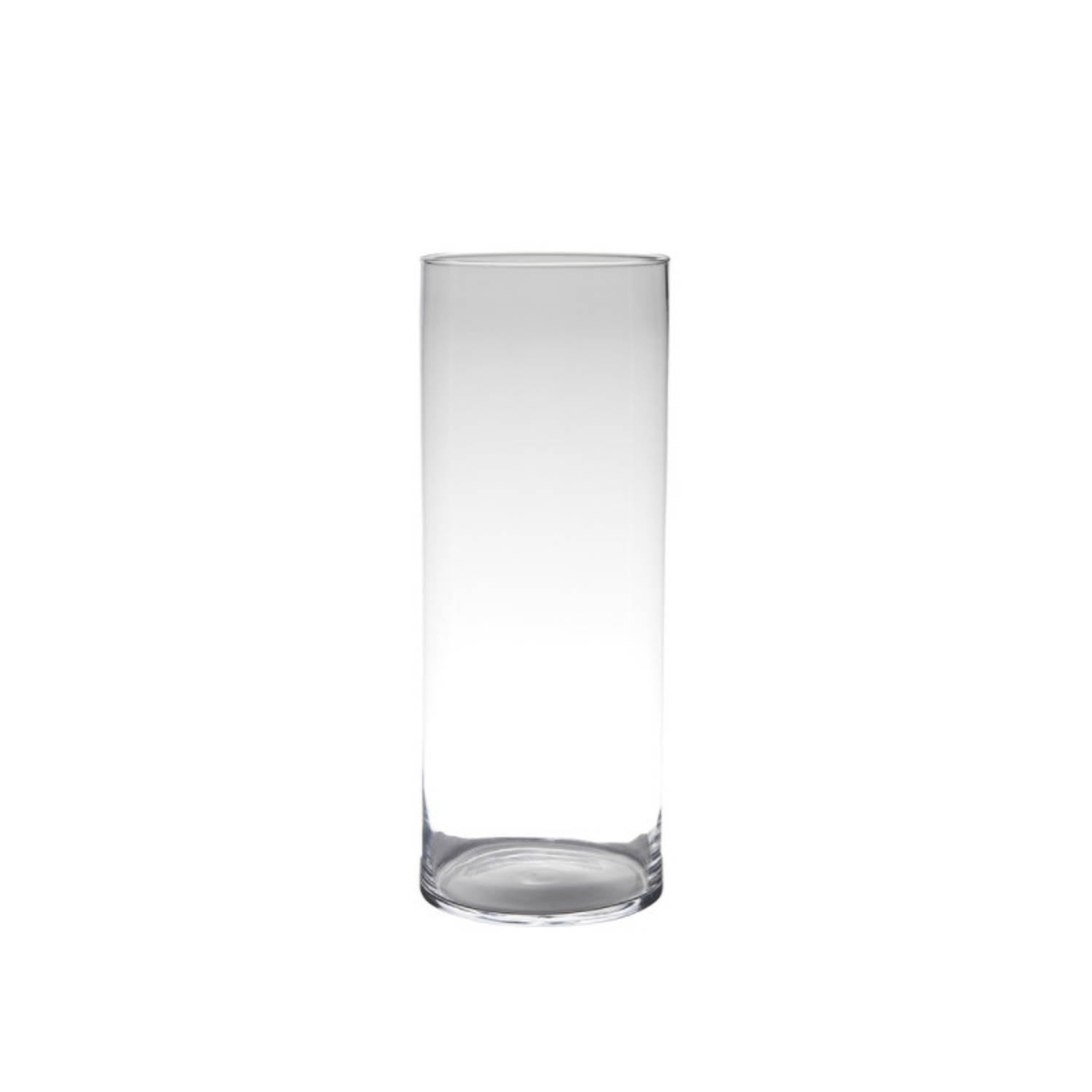 Transparante Home-basics Cylinder Vaas-vazen Van Glas 50 X 19 Cm Bloemen-takken-boeketten Vaas Voor 