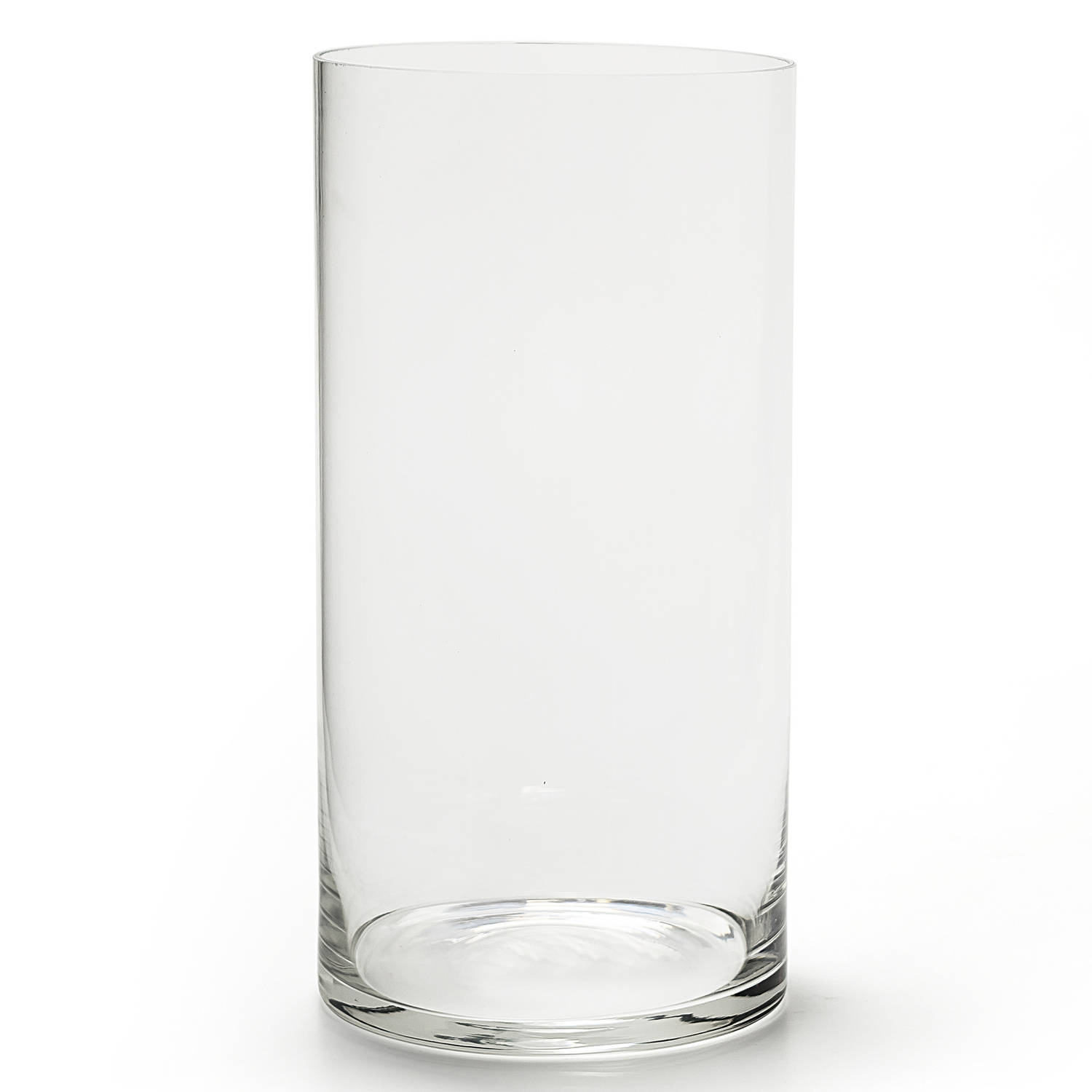 gangpad Seizoen Sijpelen Transparante cilinder vaas/vazen van glas 15 x 30 cm - Vazen | Blokker