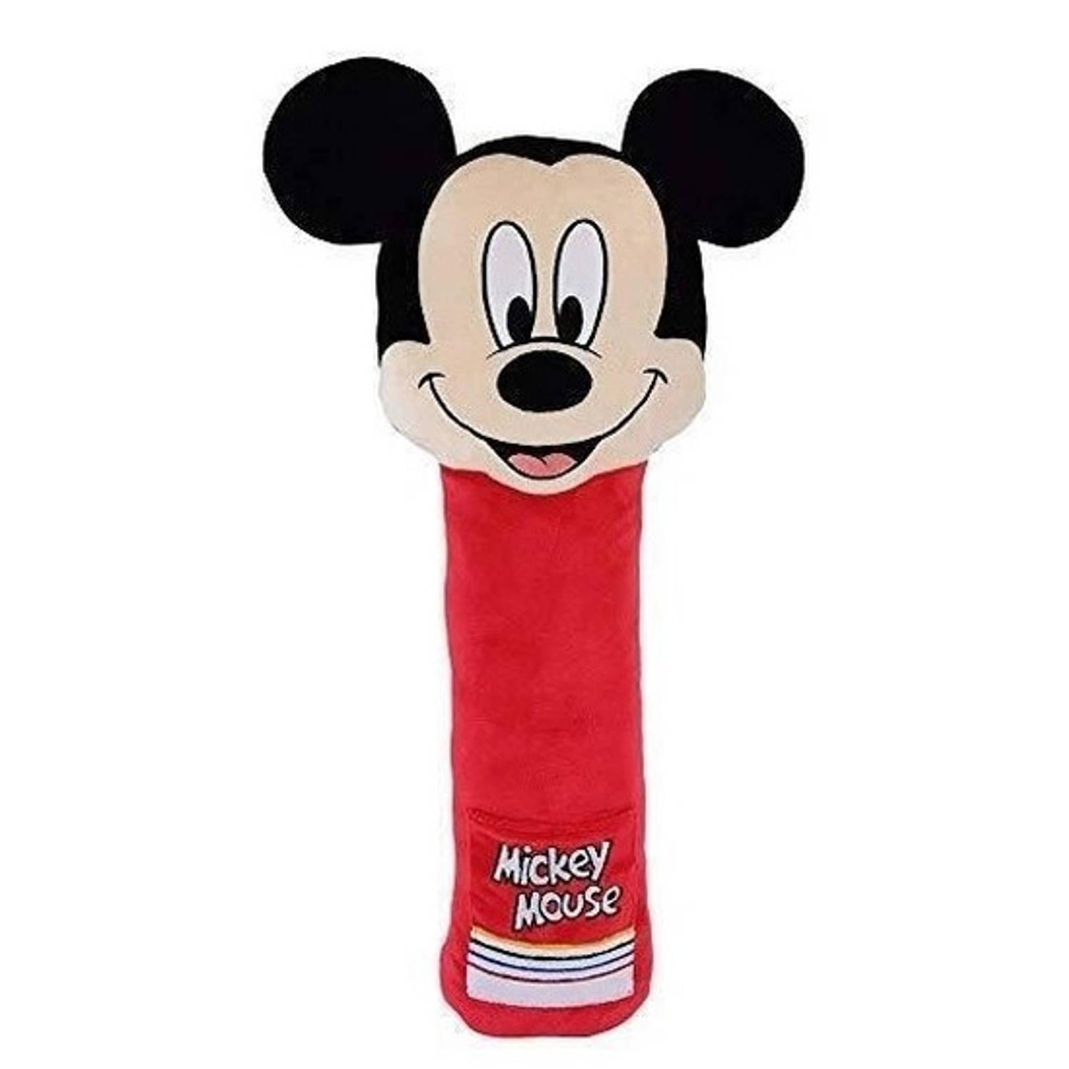 XL pluche Mickey Mouse auto gordelhoes/gordelbeschermer 50 cm - Gordelhoezen