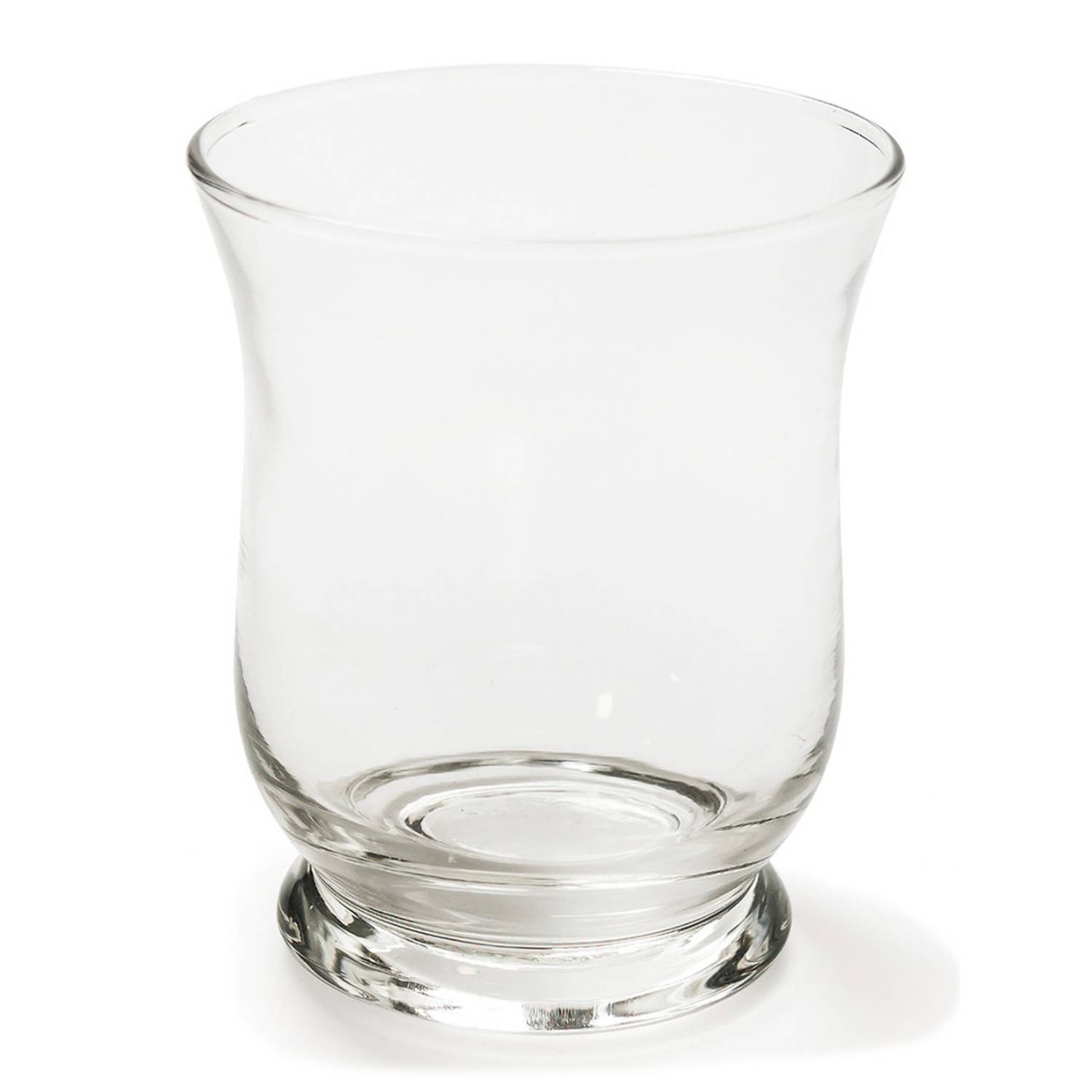 Transparante Windlicht Vaas-vazen Van Glas 9 X 11 Cm Woonaccessoires-woondecoraties Glazen Bloemenva