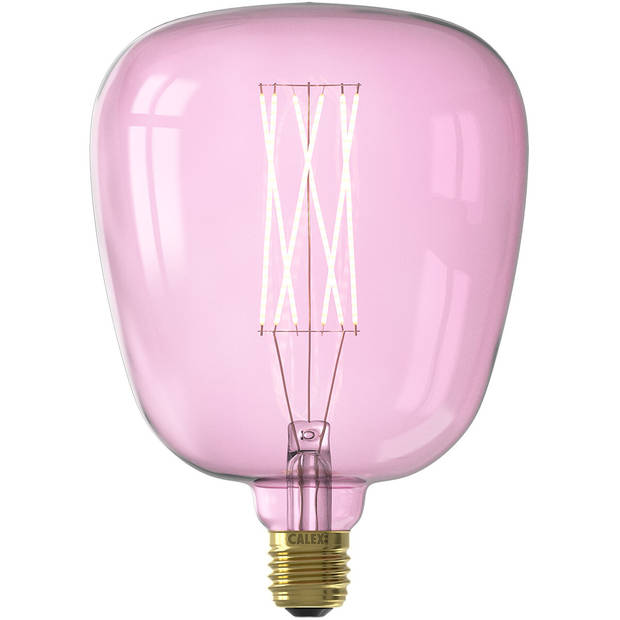 CALEX - LED Lamp - Kiruna Quartz - E27 Fitting - Dimbaar - 4W - Warm Wit 2000K - Roze