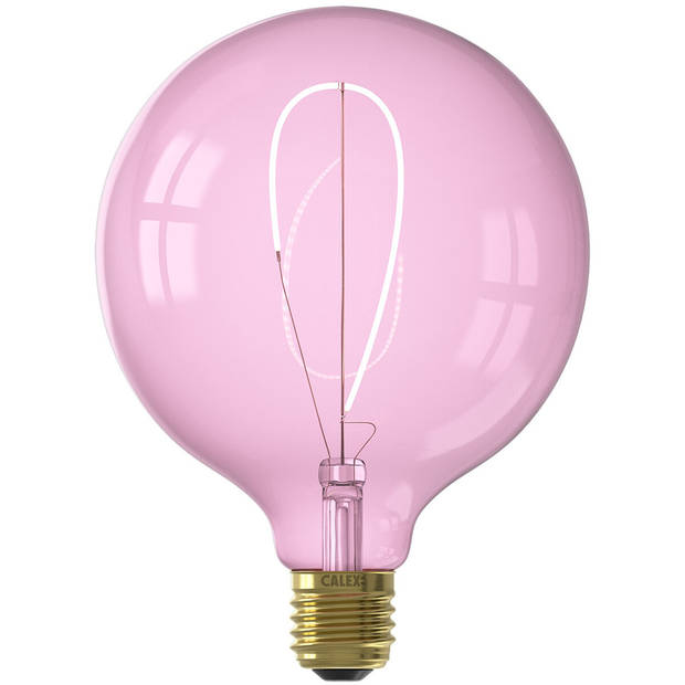 CALEX - LED Lamp - Nora Quartz G125 - E27 Fitting - Dimbaar - 4W - Warm Wit 2000K - Roze