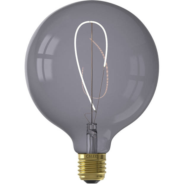 CALEX - LED Lamp - Nora Topaz G125 - E27 Fitting - Dimbaar - 4W - Warm Wit 2200K - Grijs