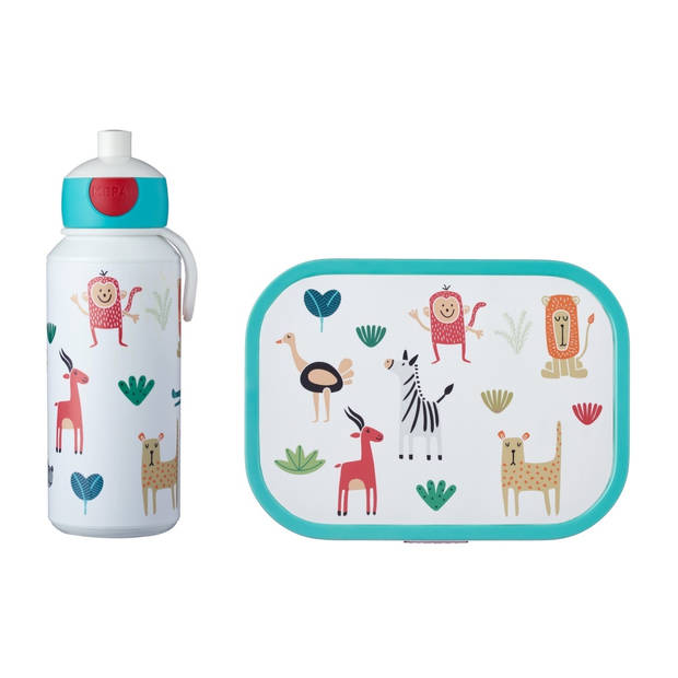 Mepal Lunchset (Schoolbeker & Lunchbox) Campus Pop-Up Animal Friends