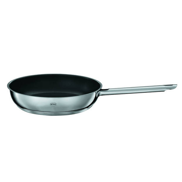 Rösle Keuken - Elegance Koekenpan ProPlex Anti-Aanbaklaag Ø 24 cm - Roestvast Staal - Zilver