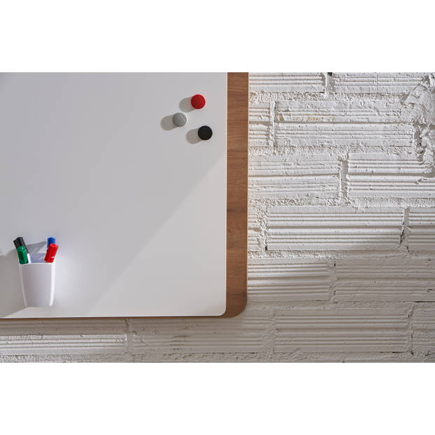 Rocada Natural magnetisch whiteboard - Hout design - 75 x 115 cm