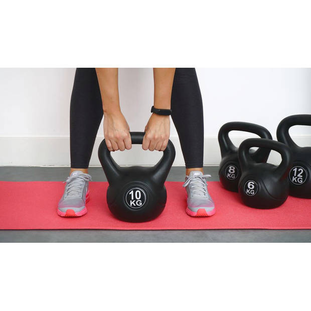 Kettlebell set van 3 stuks - 6, 8 en 10 kg - Voor binnen en buiten