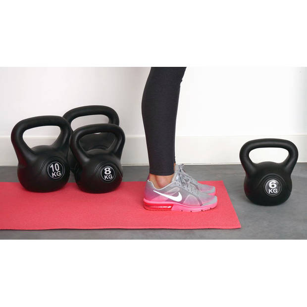 Kettlebell set van 3 stuks - 6, 8 en 10 kg - Voor binnen en buiten