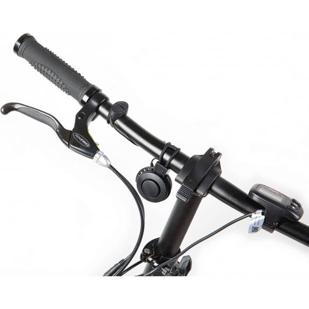 Mirage fietshoorn T-002 80/90dB 6,5 cm ABS/PC zwart 2-delig