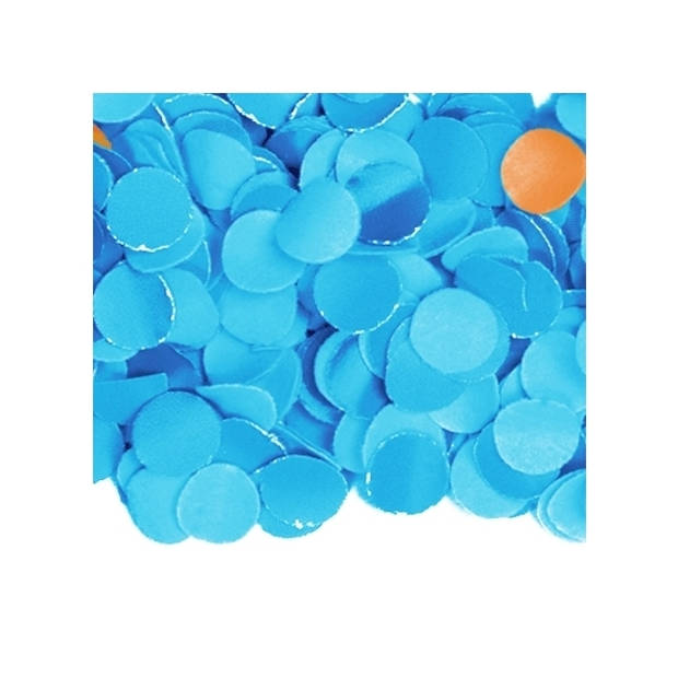 100 gram feest confetti kleur blauw van papier - Confetti