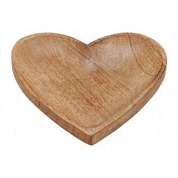 Serveerplank/dienblad hart hout 20 cm - Hart dienbladen van mangohout - Plankjes voor hapjes en kaarsen