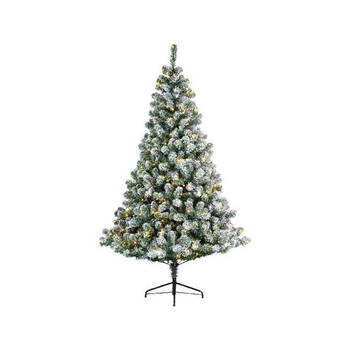 Everlands Kerstboom Imperial Pine snowy 180cm+LED groen