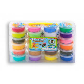 Kleiset met 24x kleuren klei speelgoed voor kinderen - Klei